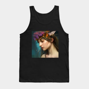 Butterfly Crown Lady Tank Top